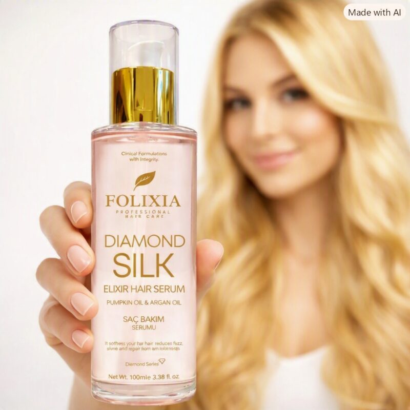Folixia Premium Argan & Kabak Çekirdeği Yağı Saç Bakım Serumu – Onarıcı ve Parlatıcı 100 ml - Görsel 6